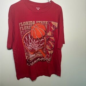 Hollister Red Boxy Fit T-Shirt Florida state